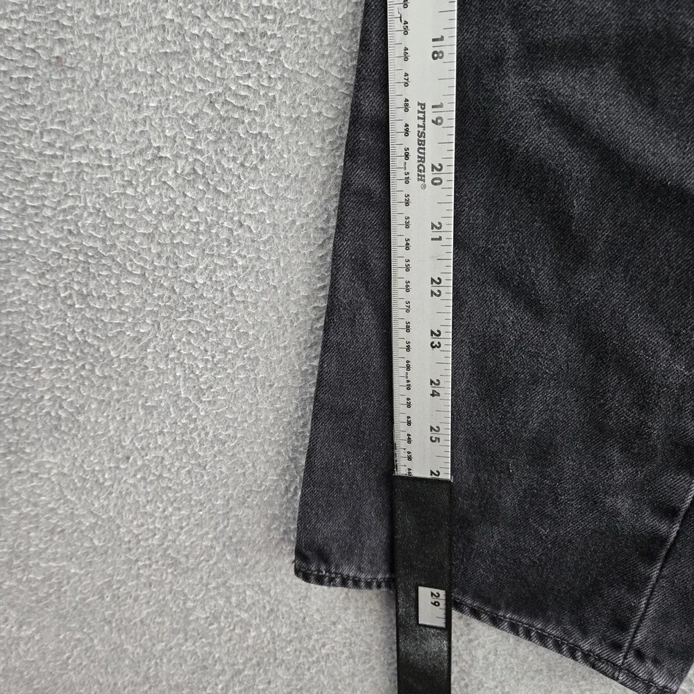 Levi's 501 Men Jeans 38X30‎ Black Denim Original Fit Straight Leg 28.5
